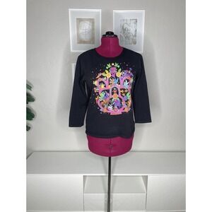 Sabaku Artwear Top Shirt Women's S Black Árbol De Los Angelitos